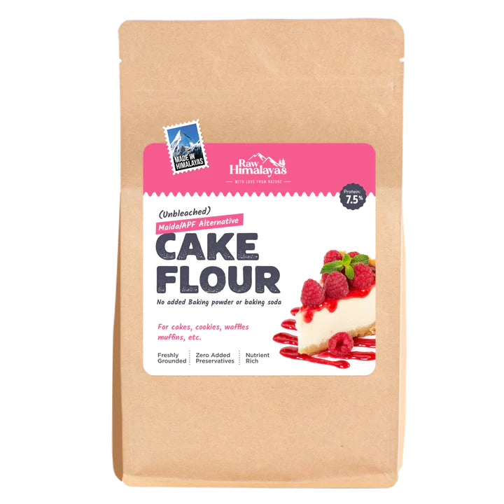 Cake Flour | For Cakes, Cookies, Waffles And Muffin - Unbleached - Natural - Zero Added Preservatives, No Added Baking Powder & Baking Soda - Raw Himalayas - 1000gm