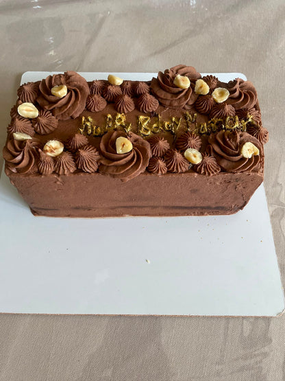 Cake | Chocolate Hazelnut Cake (Chocolate Sponge)  -Filled and topped with hazelnut- Vegan Gluten Free &amp; Refined Sugar Free ,Oil Free- Nature&