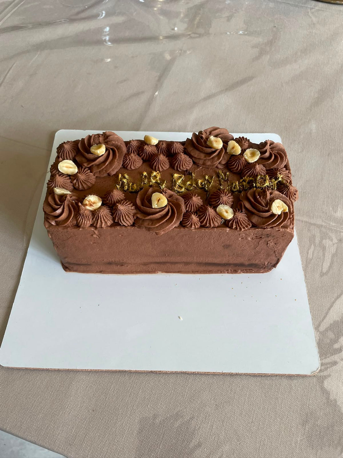 Cake | Chocolate Hazelnut Cake (Chocolate Sponge)  -Filled and topped with hazelnut- Vegan Gluten Free &amp; Refined Sugar Free ,Oil Free- Nature&