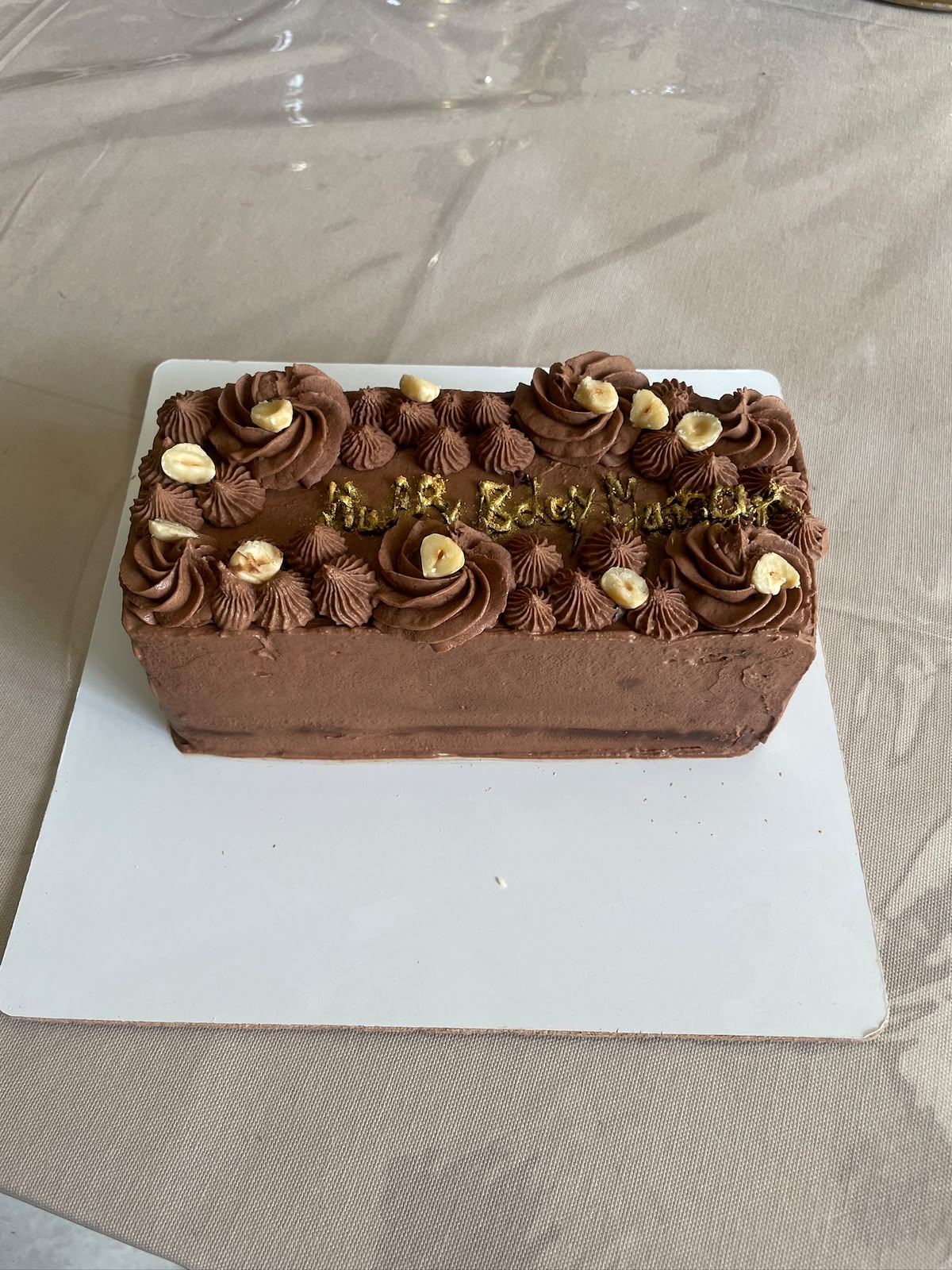 Cake | Chocolate Hazelnut Cake (Chocolate Sponge)  -Filled and topped with hazelnut- Vegan Gluten Free &amp; Refined Sugar Free ,Oil Free- Nature&
