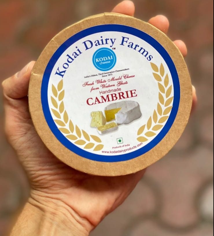 Cambrie (Fresh White Mould From Western Ghats) Cheese - Handmade - Indian – Pasteurized - Kodai – 200gm
