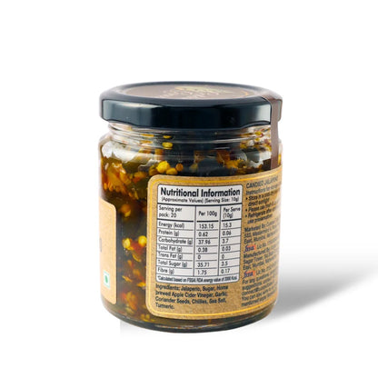 Candied Jalapeno | Kargil Apricot &amp; Saffron Preserve  - 100% Natural-No Refined Sugar – Vegan, No Added Colour &amp; No Added Preservatives – Golden Grass – 200gm