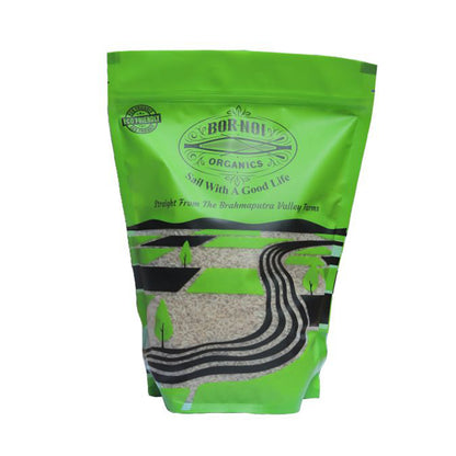Rice | Carbalam Rice (High in Nutrition) - Assam – USDA Organic -100% Natural – Low Glycemic Index Rice With High Nutrition - BOR-NOI ORGANICS – 1000gm
