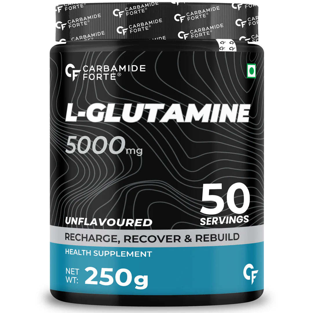 L Glutamine Powder | Unflavoured - Post Workout Muscle Recovery Supplements For Men - Carbamide Forte - 150gm