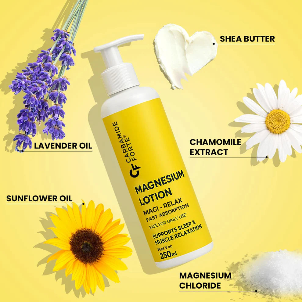 Magnesium Lotion | Magnesium Lotion For Feet, Sleep Support, Muscle Recovery &amp; Pain Relief - Carbamide Forte - 250ml