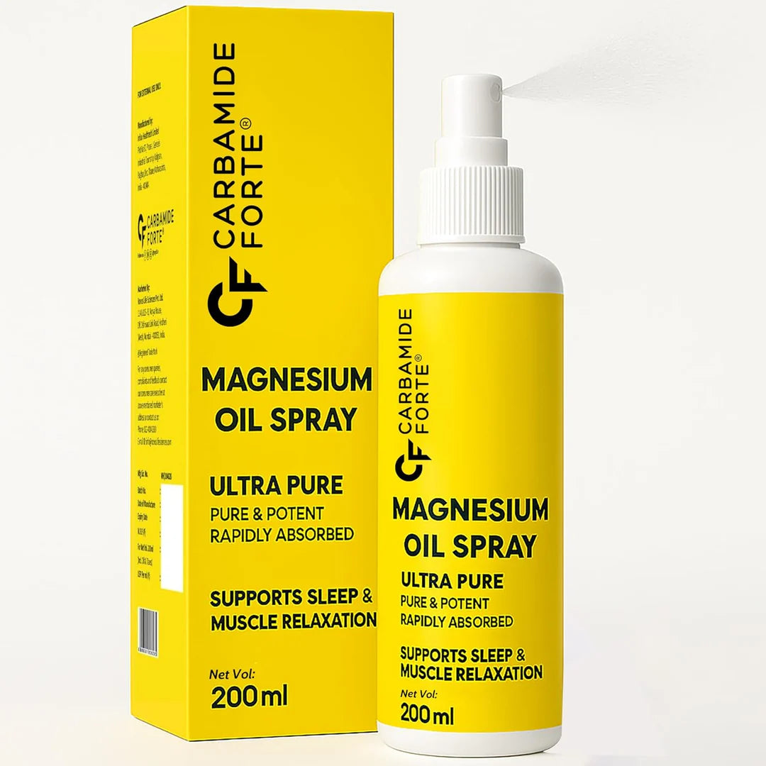 Magnesium Oil Spray | Pure &amp; Potent Rapidly Absorbed - For Feet, Sleep Support, Pain Relief &amp; Muscle Recovery  - Carbamide Forte - 200ml