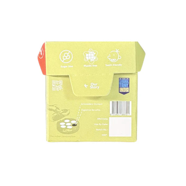 Cardamom Chewing Gum - 15 Pieces Per Pack - Natural - Vegan, Sugar Free &amp; Plastic Free - Gud Gum - 21gm