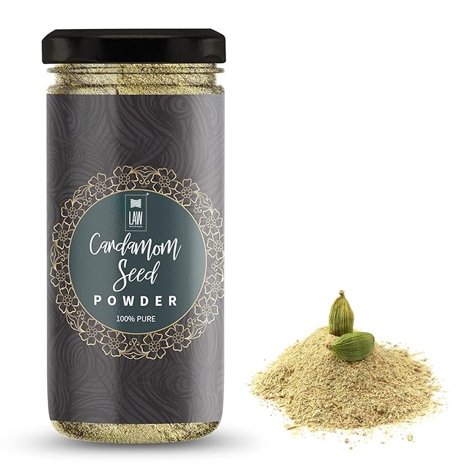 Powder | Cardamom Seed Powder – 100% Pure -No Artificial Colours, No Preservatives, No Artificial Flavours - Looms And Weaves – 100gm