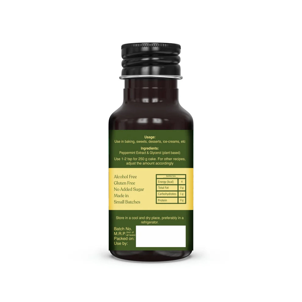 Peppermint Extract | All Natural – Vegan, Gluten Free, Alcohol Free, No Added Sugar & No Added Preservatives – Carmine County – 50ml