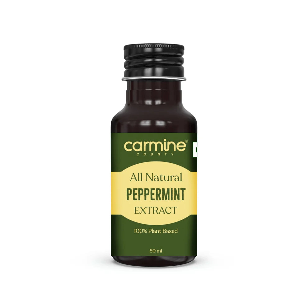 Peppermint Extract | All Natural – Vegan, Gluten Free, Alcohol Free, No Added Sugar & No Added Preservatives – Carmine County – 50ml