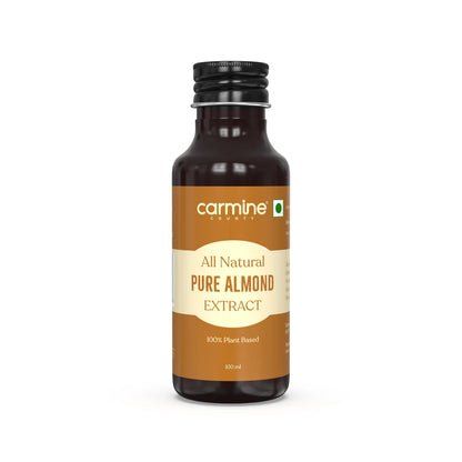 Almond Extract | Pure – All Natural – Vegan, Gluten Free, Alcohol Free, No Added Sugar &amp; No Added Preservatives – Carmine County – 100ml