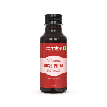 Rose Petal Extract | Roasted - All Natural - Gluten Free, Alcohol Free &amp; No Added Sugar - Carmine County – 100ml