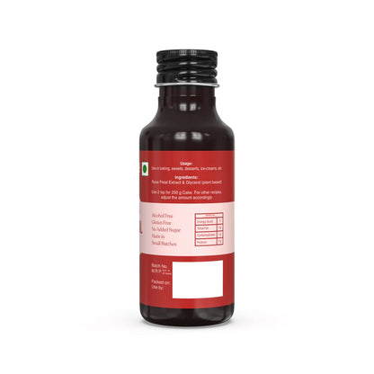 Rose Petal Extract | Roasted - All Natural - Gluten Free, Alcohol Free &amp; No Added Sugar - Carmine County – 100ml