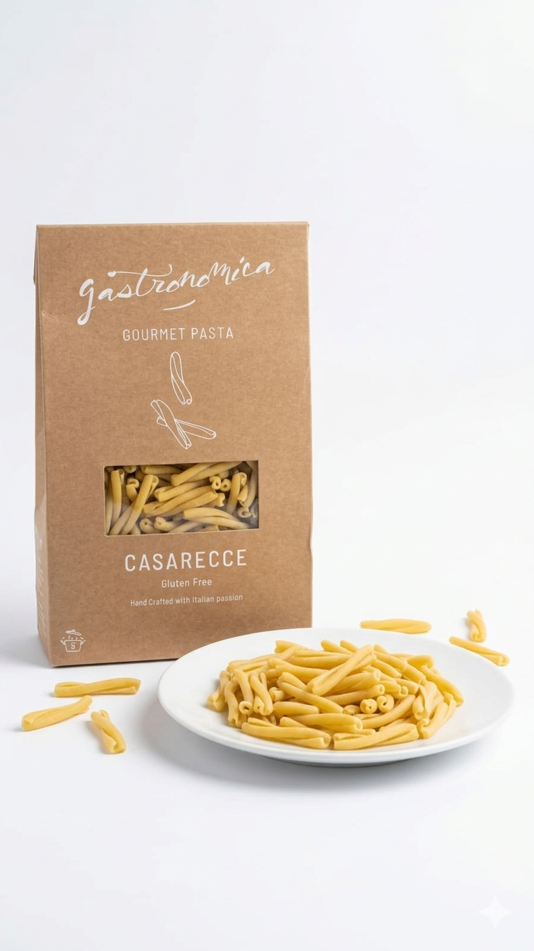 Pasta | Casarecce Pasta- Gluten Free - Homemade  -No Egg, Vegan &amp;amp; No Preservatives - Gastronomica - 250gm