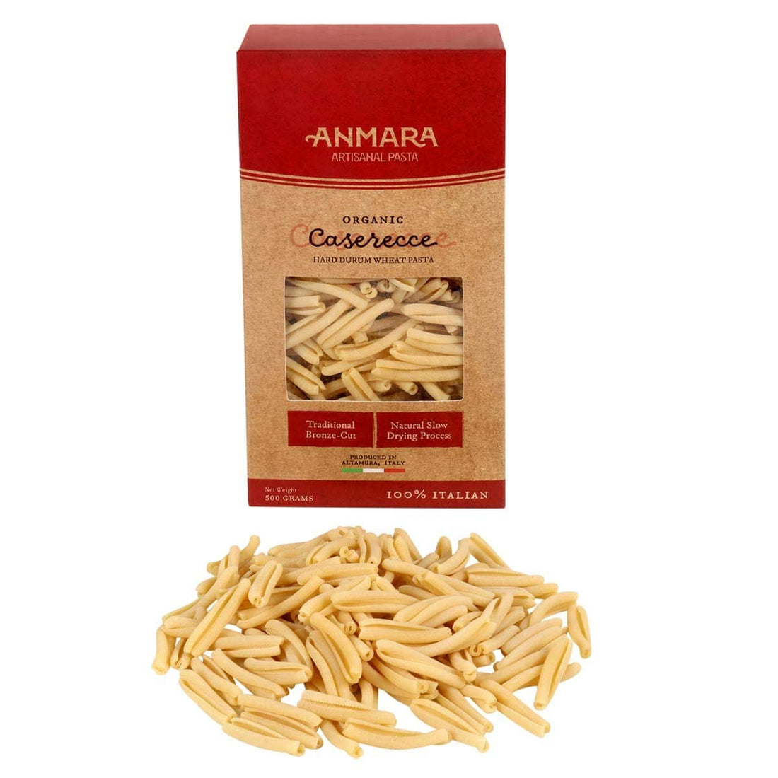 Pasta | Caserecce Pasta - Hard Drum Wheat Pasta - 100% Italian – Anmara – 500gm