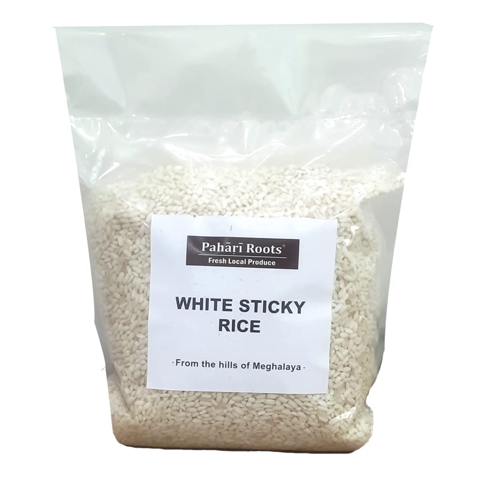 Rice | White Sticky Rice from Meghalaya - Pahari Roots - 1000gm