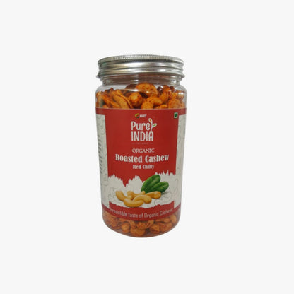 Cashew | Red Chilly (Roasted) – USDA Organic – Mrt Organics – 500gm