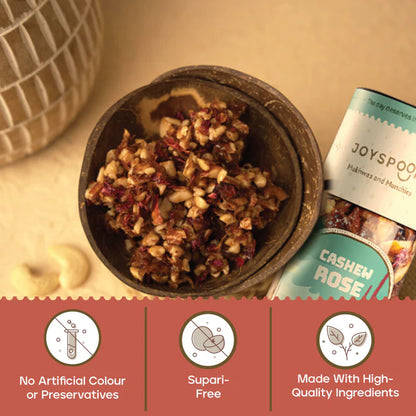 Mouth Freshener | Premium (Cashew Rose) - No Supari, No Preservatives &amp; No Artificial Flavour – Joyspoon – 100gm
