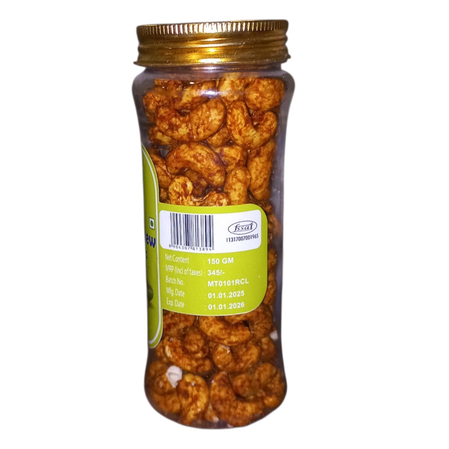 Cashew | Cashew Chilli Garlic (Roasted) – USDA Organic – Mrt Organics – 150gm