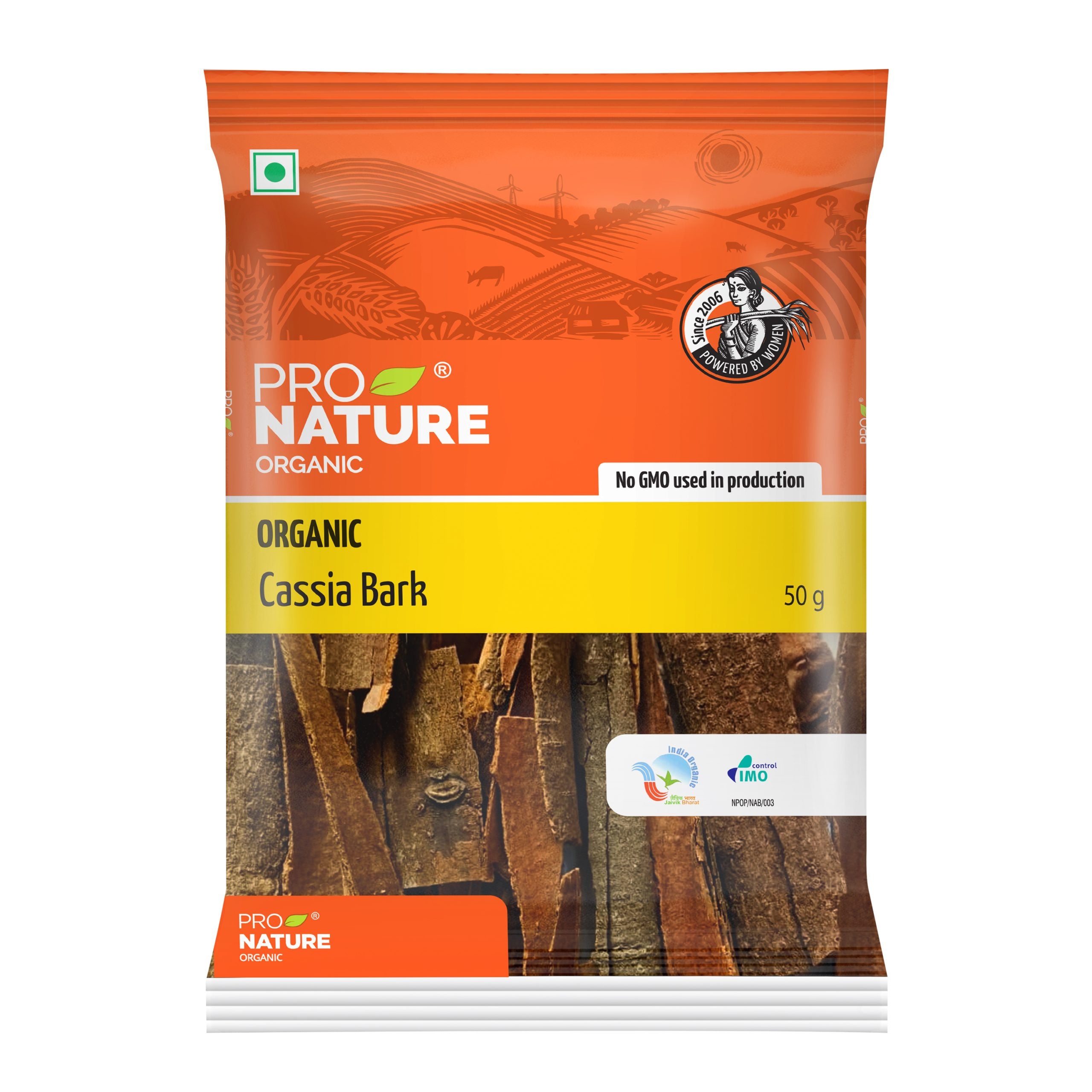 Cassia | Cassia Bark - Organic - Pro Nature - 50gm