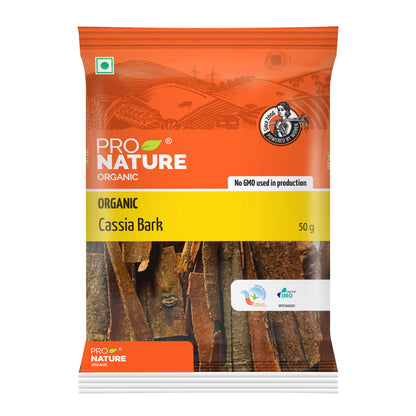 Cassia | Cassia Bark - Organic - Pro Nature - 50gm