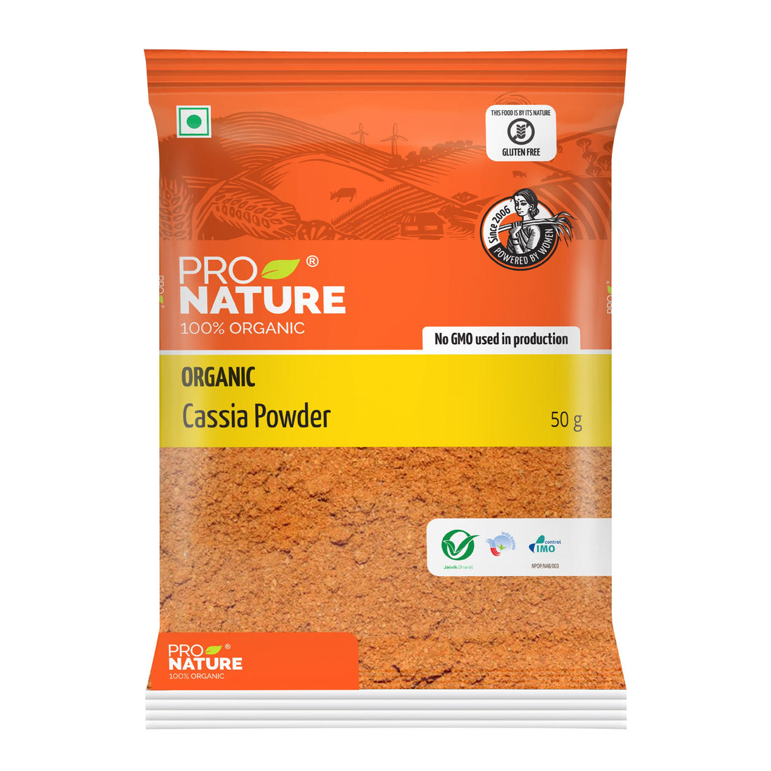 Cassia Powder | 100% Organic - Pro Nature - 30gm