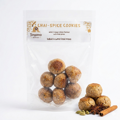 Cookies | Chai Spices Cookies - Baked in Wood Fired Ovens- Tamarind Bakery – 200gm