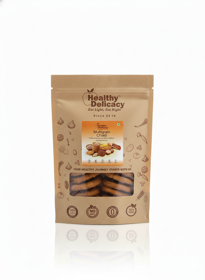 Multigrain Chakli -Gluten Free -Zero Cholesterol-No Preservative-No Trans Fat- High Energy 100% - Healthy Delicacy-400gm