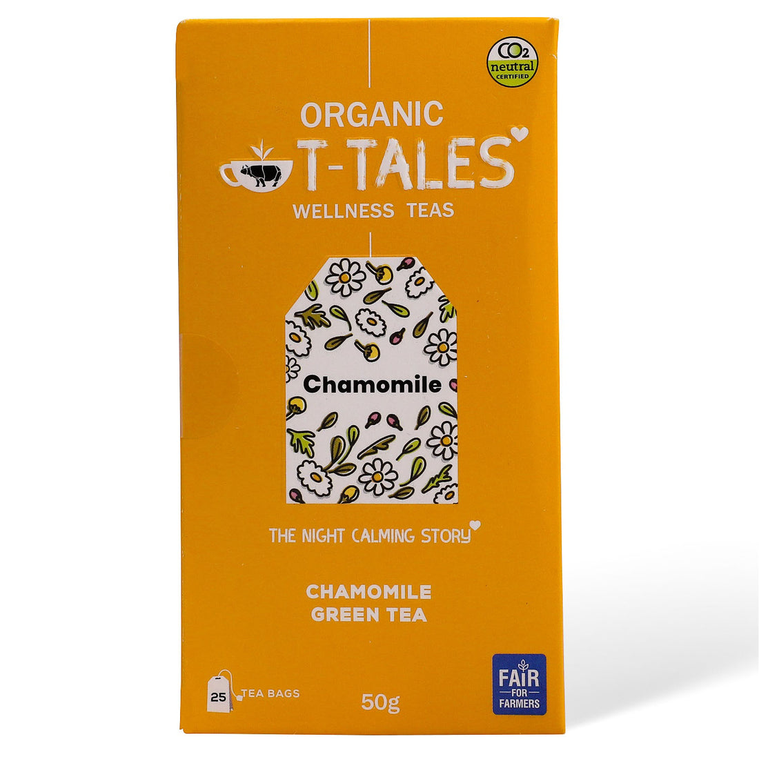 Tea | Chamomile Green Tea - Organic - Single Estate Teas - T-Tales - 25 Tea Bag