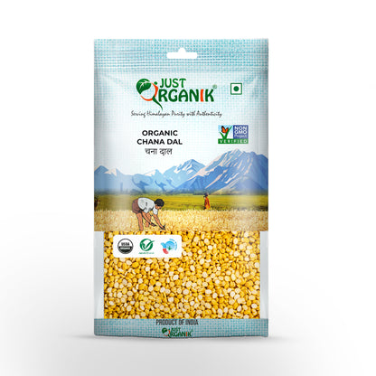 Chana Dal | USDA Organic - Just Organik - 500gm