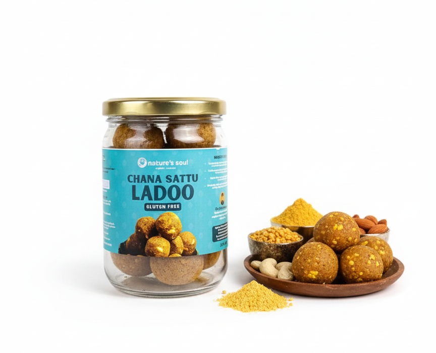 Ladoo | Chana Sattu Ladoo -Made with A2 Cow Ghee - Gluten Free – Nature&