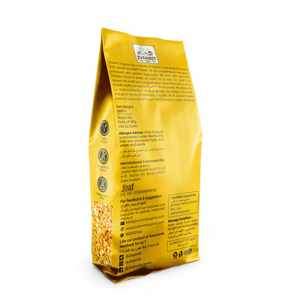Chana Dal | Organic Yellow Chana Dal  -100% Vegan, Unpolished, Gluten Free - No Pesticides - Jivamrit – 500gm