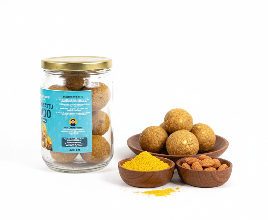 Ladoo | Chana Sattu Ladoo -Made with A2 Cow Ghee - Gluten Free – Nature&