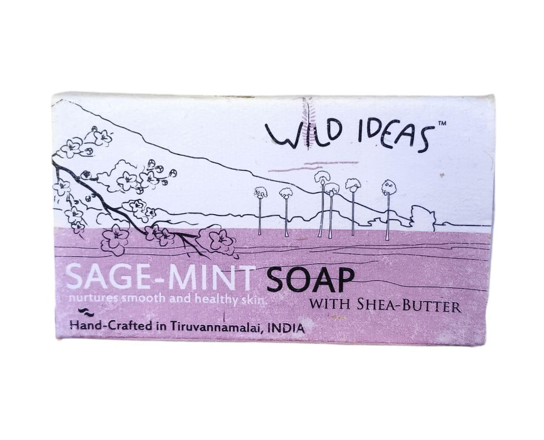 Soap | Sage Mint Soap – Handmade – Natural – Wild Ideas – 100gm