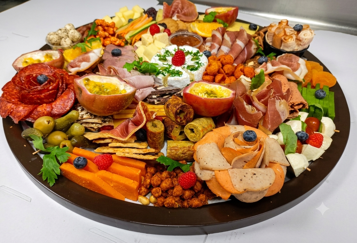 Charcuterie Grazing Board-Cheese Platter- Non Veg - Fresh - Made with Organic Ingredients