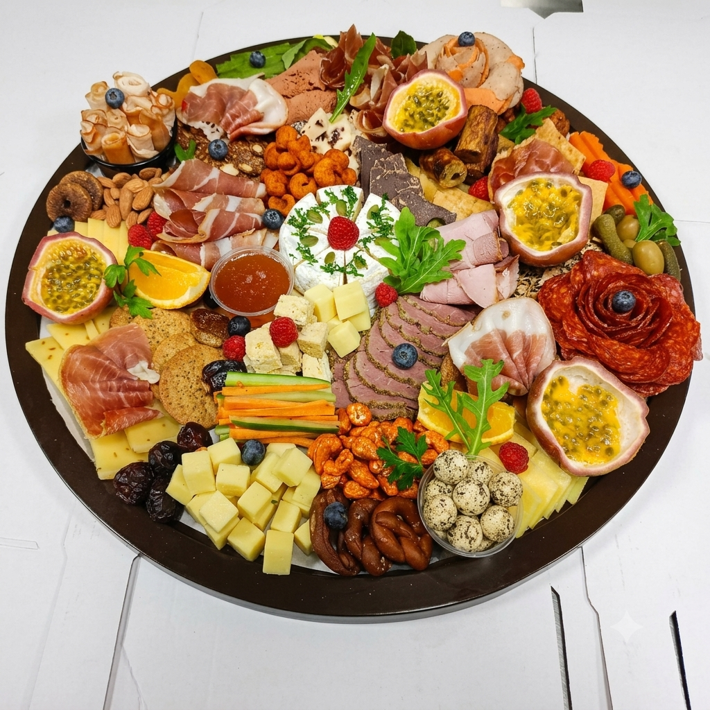 Charcuterie Grazing Board-Cheese Platter- Non Veg - Fresh - Made with Organic Ingredients