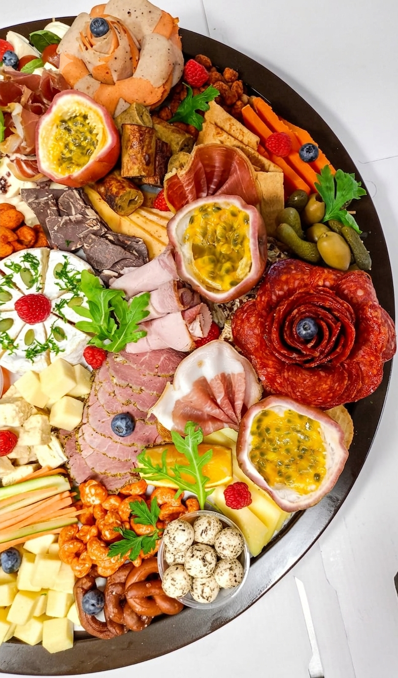 Charcuterie Grazing Board-Cheese Platter- Non Veg - Fresh - Made with Organic Ingredients