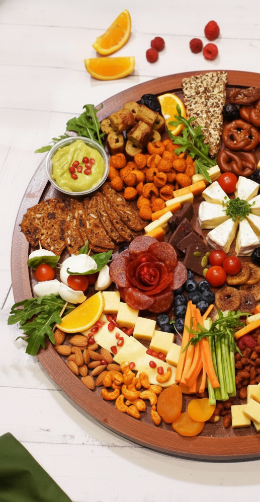 Charcuterie Grazing Board - Veg - Fresh - Made with Organic Ingredients