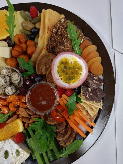 Charcuterie Grazing Board -Cheese Platter - Veg - Fresh - Made with Organic Ingredients