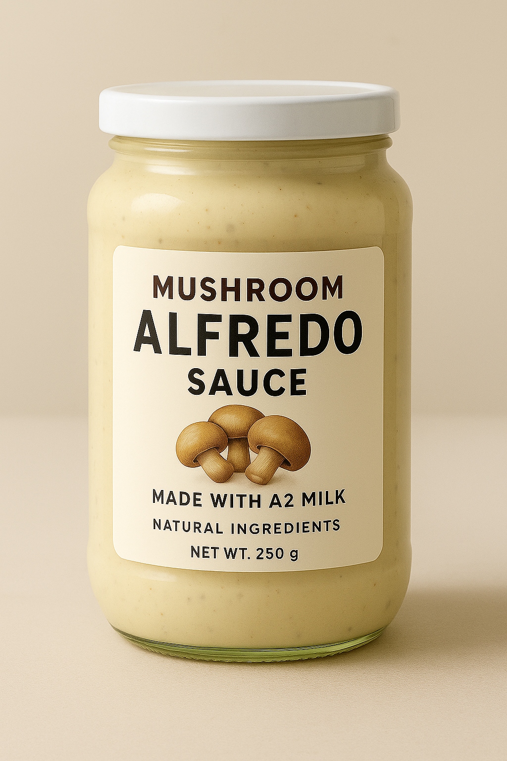 Mushroom Alfredo Sauce - Fresh - Gluten Free - Made with Organic Ingredients - Nature&
