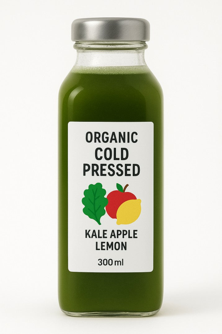 Fresh Juice | Kale, Apple &amp; Lemon - Cold Pressed - No Added Sugar, Preservatives &amp; Artificial Colour - Nature&