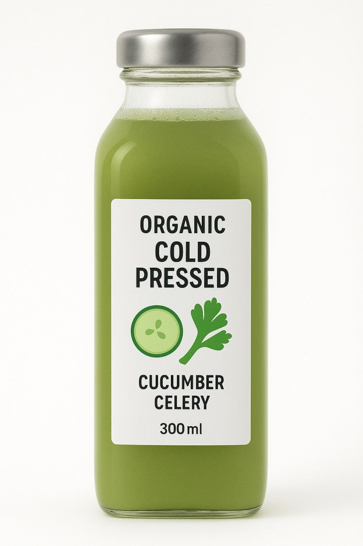 Fresh Juice | Cucumber &amp; Celery - Cold Pressed - No Added Sugar, Preservatives &amp; Artificial Colour - Nature&