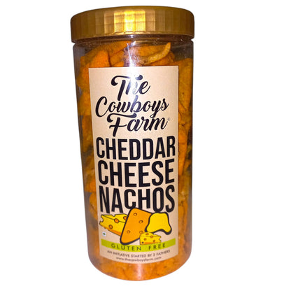 Toasties | Cheddar Cheese Nachos - Gluten Free, No Flavor Enhancer, No Artificial Colors &amp; No Added Preservatives - The Cowboys Farm – 80gm
