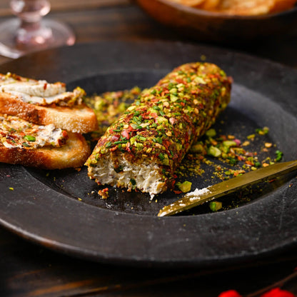 Cheese |  Truffle Fromage Cheese Log (Coated With Pistachios, Sumac, Chilli Flakes &amp; Chives)  – Farm Fresh Milk - Eleftheria Cheese - 150gm