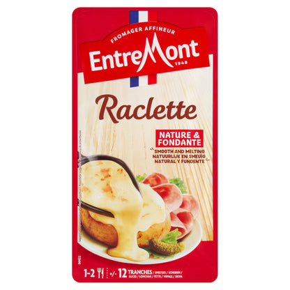 Cheese | Raclette (Nature &amp; Fondante)- Smooth And Melting -  Entremont - 250gm