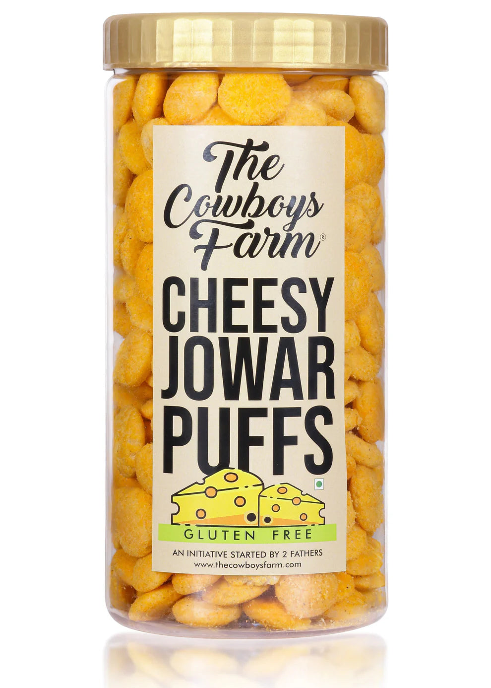 Jowar Puffs | Cheese - Baked - Gluten Free, High on Fibre, Diabetic Friendly & No Msg – The Cow Boys Farm – 170gm