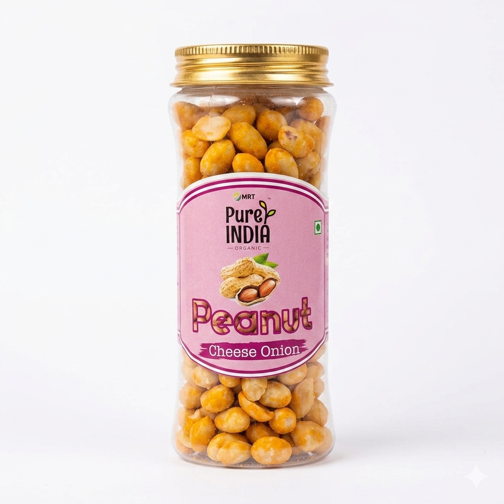 Peanut | Cheese Onion – No Added Preservatives, No Refined Oil, No Palm Oil &amp;amp; No Added Flavor Enhancer - Mrt Organic – 150gm