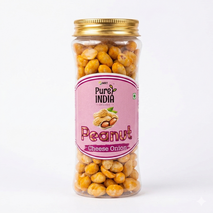 Peanut | Cheese Onion – No Added Preservatives, No Refined Oil, No Palm Oil &amp;amp; No Added Flavor Enhancer - Mrt Organic – 150gm