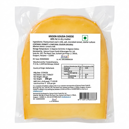 Gouda Mild Cheese - Holland - Kroon - 200gm
