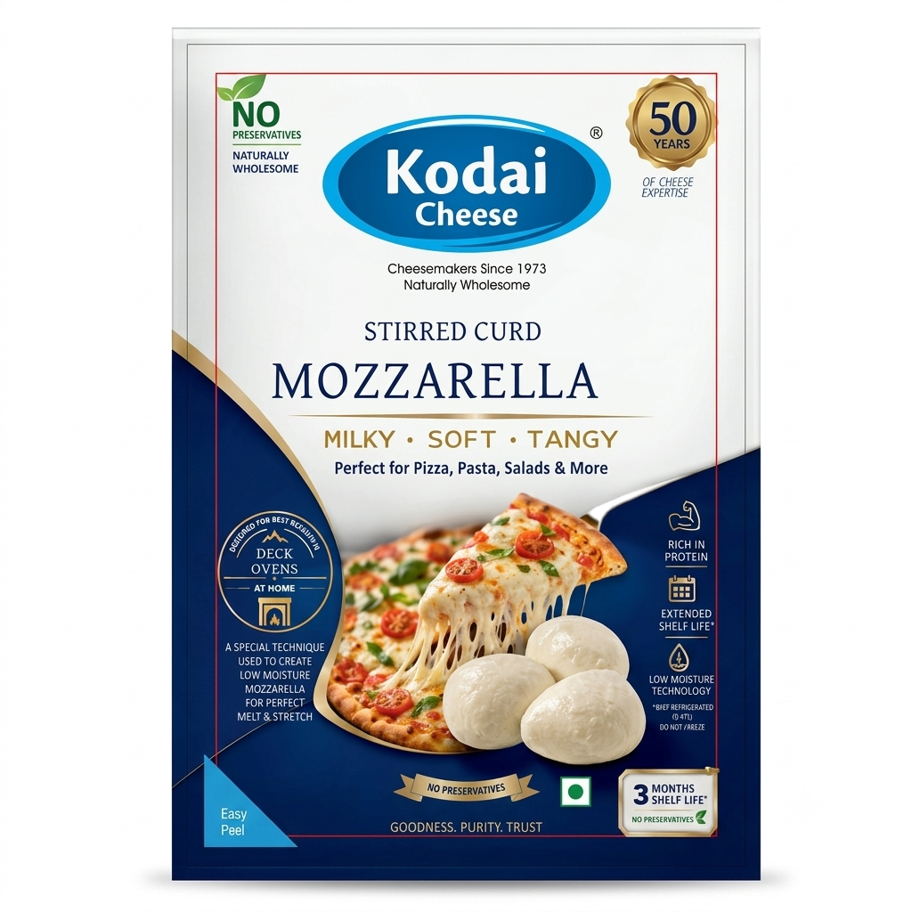 Mozzarella Cheese | Pasteurized - Kodai – 200gm